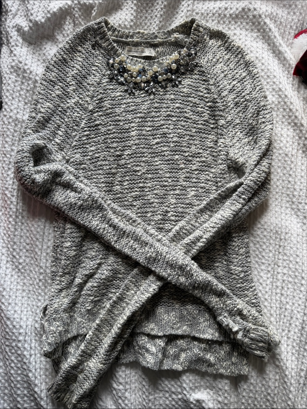 Abercrombie Sweater with built in jewellery